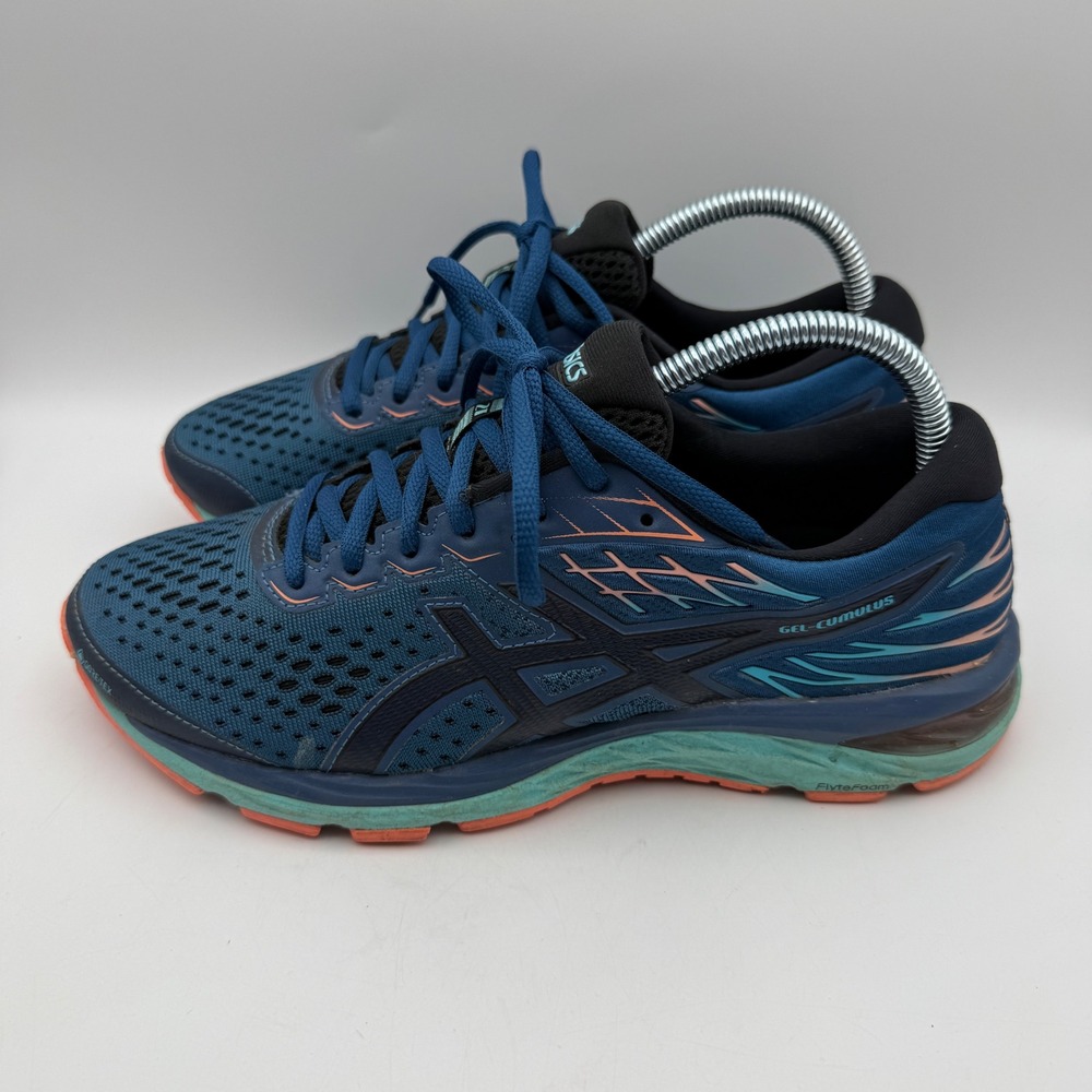 ASICS GEL-Cumulus 21 Running Shoes Womens‎ 8.5 Blue Pink Athletic Sneaker